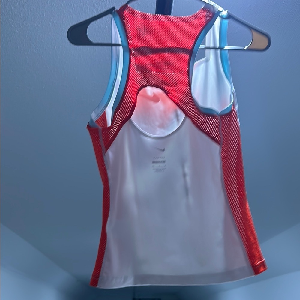 Nike White and Red Tank Top - Picture 4 of 4